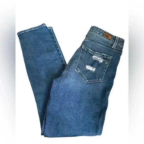 PAIGE Julia Straight Tamara Jeans Mid-rise - Picture 7 of 9